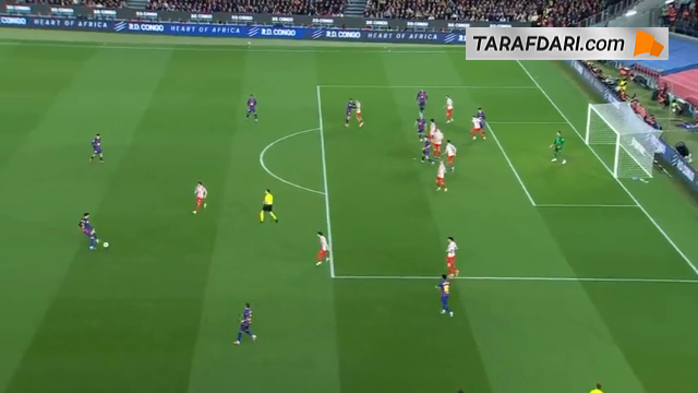 گل دوم مارک برنال به اتلتیکومادرید (بارسلونا 3-0 اتلتیکومادرید)