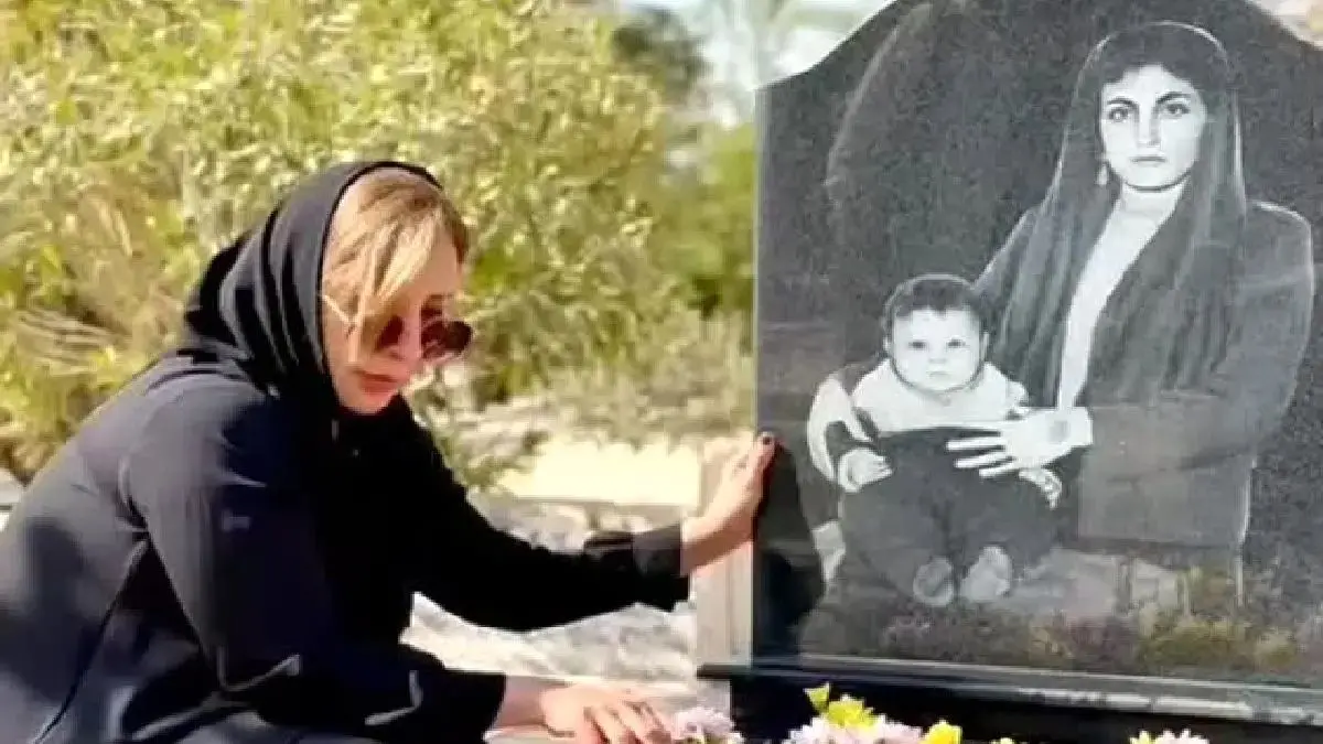 فیلم آواز  جگرسوز مرجانه گلچین سرمزار عزیز پرپر شده اش ..آواز سوزناک  خانم بازیگر دلتان را می خراشد ...