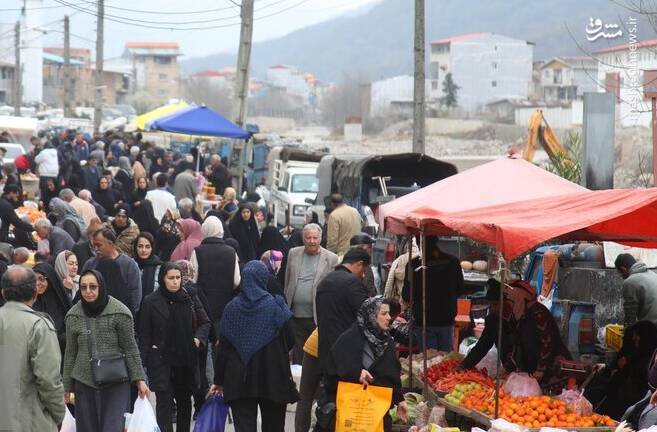عکس/ بازار محلی شهر زیراب در سوادکوه