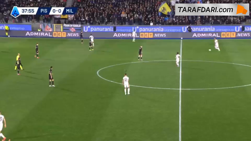 گل روبن لوفتوس چیک به پیزا (پیزا 0-1 میلان)