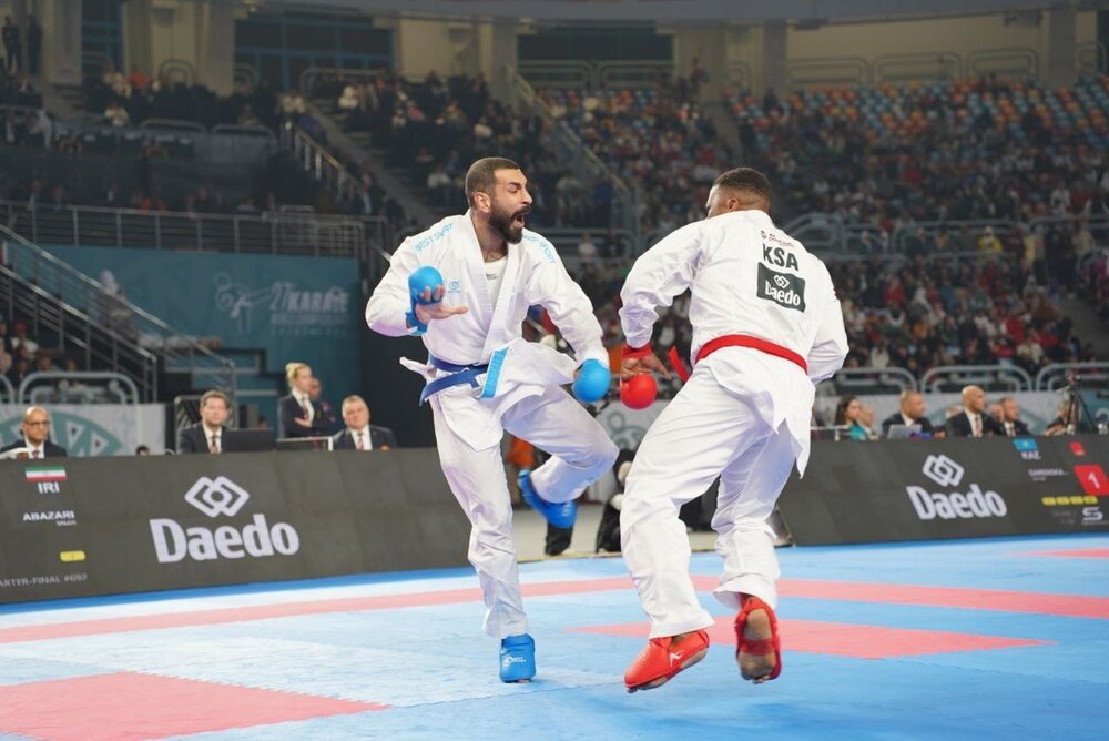 صعود گلشادنژاد و اباذری به فینال کاراته قهرمانی جهان/ شکست بهمنیار و حذف سعادتی و مسکینی