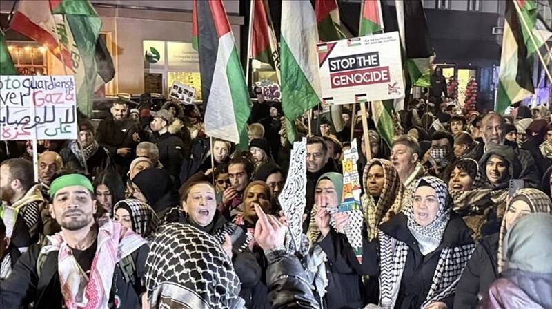 تظاهرات آلمانی‌ها برای توقف صادرات سلاح به اراضی اشغالی