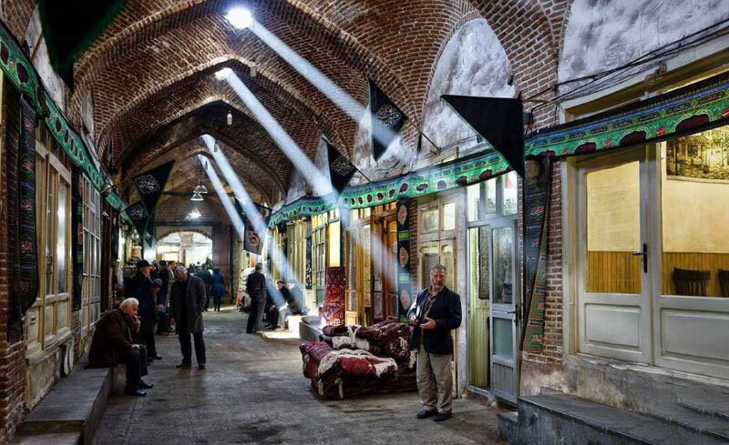 عکس بازار غله ارومیه در دوران احمدشاه قاجار